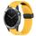 Per cinturino in silicone con foro per fibbia pieghevole Garmin Quatix 5 Sapphire da 22 mm (giallo)