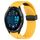 Per cinturino in silicone con foro per fibbia pieghevole Garmin Forerunner 965 da 22 mm (giallo) Per cinturino in silicone con foro per fibbia pieghevole Garmin Forerunner 965 da 22 mm (giallo)