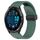 Per cinturino in silicone Garmin Forerunner 965 con foro per fibbia pieghevole da 22 mm (verde scuro)