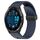 Per cinturino in silicone con foro per fibbia pieghevole Garmin Forerunner 965 da 22 mm (blu notte)