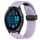 Per cinturino in silicone con foro per fibbia pieghevole Garmin Forerunner 965 da 22 mm (viola)