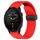 Per Garmin Forerunner 955 cinturino in silicone con foro per fibbia pieghevole da 22 mm (rosso)