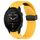 Per cinturino in silicone con foro per fibbia pieghevole Garmin Forerunner 955 da 22 mm (giallo)