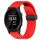 Per Garmin Forerunner 945 cinturino in silicone con foro per fibbia pieghevole da 22 mm (rosso)