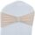 Schienale per sedia elastico senza lacci Coprisedia con fiocco floreale Decorazione del sedile Cravatte Forniture per matrimoni in hotel (Champagne)