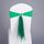 70x58 cm Schienale elasticizzato senza lacci per sedia con fiocco Coprisedia con cinturino Decorazione per schienale per matrimonio in hotel (Verde erba)