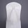 70x58 cm Schienale elasticizzato senza lacci per sedia con fiocco Coprisedia con cinturino Decorazione per schienale per matrimonio in hotel (Bianco)