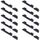 Per Samsung Galaxy A52 4G SM-A525 10 pezzi pulsante di accensione + pulsante di controllo volume (nero) Per Samsung Galaxy A52 4G SM-A525 10 pezzi pulsante di accensione + pulsante di controllo volume (nero)
