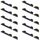 Per Samsung Galaxy A73 5G SM-A736 10 pezzi pulsante di accensione + pulsante di controllo volume (nero) Per Samsung Galaxy A73 5G SM-A736 10 pezzi pulsante di accensione + pulsante di controllo volume (nero)