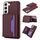 Per Samsung Galaxy S22+ Custodia per telefono in pelle con borsa per carte staccabile antifurto RFID (vino rosso) Per Samsung Galaxy S22+ Custodia per telefono in pelle con borsa per carte staccabile antifurto RFID (vino rosso)