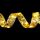5m 50LED 8 funzioni + telecomando LED decorazione albero di Natale luci a nastro abbronzanti (oro-bianco caldo)