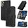 Custodia per telefono in pelle con vibrazione in rilievo fiore Datura per Samsung Galaxy S22 (nera) Custodia per telefono in pelle con vibrazione in rilievo fiore Datura per Samsung Galaxy S22 (nera)