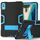 Per Lenovo Tab M10 5G Custodia per tablet PC in silicone a colori a contrasto da 10,6 pollici con supporto (nero + blu) Per Lenovo Tab M10 5G Custodia per tablet PC in silicone a colori a contrasto da 10,6 pollici con supporto (nero + blu)