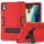 Per Lenovo Tab M10 5G Custodia per tablet PC in silicone a colori a contrasto da 10,6 pollici con supporto (rosso nero) Per Lenovo Tab M10 5G Custodia per tablet PC in silicone a colori a contrasto da 10,6 pollici con supporto (rosso nero)