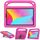 Per TCL Tab 8 LE Custodia per tablet antiurto in EVA con supporto (rosa rossa) Per TCL Tab 8 LE Custodia per tablet antiurto in EVA con supporto (rosa rossa)