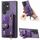 Per Samsung Galaxy S22 Ultra 5G Custodia per telefono con retro in pelle con cinturino incrociato retrò (viola) Per Samsung Galaxy S22 Ultra 5G Custodia per telefono con retro in pelle con cinturino incrociato retrò (viola)