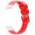 Cinturino per orologio universale in silicone trasparente bicolore da 12 mm (rosso)