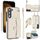 Custodia per telefono in pelle a portafoglio orizzontale rombica a tracolla per Samsung Galaxy S23 5G (bianca) Custodia per telefono in pelle a portafoglio orizzontale rombica a tracolla per Samsung Galaxy S23 5G (bianca)