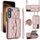 Custodia per telefono in pelle a portafoglio orizzontale rombica a tracolla per Samsung Galaxy S23 5G (oro rosa) Custodia per telefono in pelle a portafoglio orizzontale rombica a tracolla per Samsung Galaxy S23 5G (oro rosa)