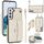 Custodia per telefono in pelle a portafoglio orizzontale rombica a tracolla per Samsung Galaxy S22+ 5G (bianca) Custodia per telefono in pelle a portafoglio orizzontale rombica a tracolla per Samsung Galaxy S22+ 5G (bianca)