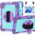 Per Huawei MatePad 11 2023 Custodia per tablet in silicone con rotazione a 360 gradi per PC (viola + verde menta) Per Huawei MatePad 11 2023 Custodia per tablet in silicone con rotazione a 360 gradi per PC (viola + verde menta)