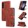 Per Samsung Galaxy S23 FE 5G AZNS Custodia per cellulare in pelle con texture di vitello (marrone)