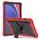 Per Samsung Galaxy Tab S9 Custodia tablet PC ibrida in silicone antiurto con supporto (nero + rosso) Per Samsung Galaxy Tab S9 Custodia tablet PC ibrida in silicone antiurto con supporto (nero + rosso)