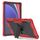 Per Samsung Galaxy Tab S9+ Custodia tablet PC ibrida in silicone antiurto con supporto (nero + rosso) Per Samsung Galaxy Tab S9+ Custodia tablet PC ibrida in silicone antiurto con supporto (nero + rosso)