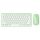 B087 Tastiera e mouse wireless dual mode portatili 2.4G a 78 tasti, stile: set tastiera e mouse verde