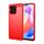 Custodia per telefono in TPU in fibra di carbonio con texture spazzolata per Honor X6a (rossa) Custodia per telefono in TPU in fibra di carbonio con texture spazzolata per Honor X6a (rossa)
