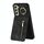 Per Samsung Galaxy S22 5G Custodia per cellulare con anello retrò e cerniera RFID (nero)