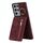 Per Samsung Galaxy S21 Ultra 5G Custodia per cellulare con anello retrò e cerniera RFID (vino rosso) Per Samsung Galaxy S21 Ultra 5G Custodia per cellulare con anello retrò e cerniera RFID (vino rosso)