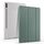 Per Samsung Galaxy Tab S9+ Custodia per tablet in pelle Smart TPU trasparente 3 pieghe con slot per penna(Verde) Per Samsung Galaxy Tab S9+ Custodia per tablet in pelle Smart TPU trasparente 3 pieghe con slot per penna(Verde)