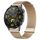 Per Huawei Watch GT 4 46mm Milan Daul cinturino in maglia di acciaio magnetico (oro rosa) Per Huawei Watch GT 4 46mm Milan Daul cinturino in maglia di acciaio magnetico (oro rosa)