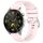 Per Huawei Watch GT4 46mm 22mm cinturino in silicone con fibbia argento lucido liquido (rosa) Per Huawei Watch GT4 46mm 22mm cinturino in silicone con fibbia argento lucido liquido (rosa)