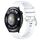 Per Huawei Watch 4 Cinturino in silicone con fibbia in argento lucido liquido da 22 mm (bianco) Per Huawei Watch 4 Cinturino in silicone con fibbia in argento lucido liquido da 22 mm (bianco)