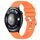 Per Huawei Watch 4 Cinturino in silicone con fibbia in argento lucido liquido da 22 mm (arancione) Per Huawei Watch 4 Cinturino in silicone con fibbia in argento lucido liquido da 22 mm (arancione)