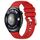 Per Huawei Watch 4 Cinturino in silicone con fibbia in argento lucido liquido da 22 mm (rosso) Per Huawei Watch 4 Cinturino in silicone con fibbia in argento lucido liquido da 22 mm (rosso)