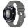 Per Huawei Watch 4 Cinturino in silicone con fibbia in argento lucido liquido da 22 mm (grigio scuro) Per Huawei Watch 4 Cinturino in silicone con fibbia in argento lucido liquido da 22 mm (grigio scuro)