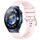 Per Huawei Watch 4 Pro 22mm cinturino in silicone con fibbia argento lucido liquido (rosa) Per Huawei Watch 4 Pro 22mm cinturino in silicone con fibbia argento lucido liquido (rosa)