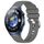 Per Huawei Watch 4 Pro 22mm cinturino in silicone con fibbia argento lucido liquido (grigio scuro) Per Huawei Watch 4 Pro 22mm cinturino in silicone con fibbia argento lucido liquido (grigio scuro)