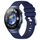 Per Huawei Watch 4 Pro 22mm cinturino in silicone con fibbia argento lucido liquido (blu scuro) Per Huawei Watch 4 Pro 22mm cinturino in silicone con fibbia argento lucido liquido (blu scuro)