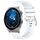 Per Huawei Watch GT3 Pro 46mm 22mm Cinturino in silicone con fibbia argento lucido liquido (bianco) Per Huawei Watch GT3 Pro 46mm 22mm Cinturino in silicone con fibbia argento lucido liquido (bianco)