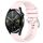 Per Huawei Watch GT3 46mm 22mm cinturino in silicone con fibbia argento lucido liquido (rosa) Per Huawei Watch GT3 46mm 22mm cinturino in silicone con fibbia argento lucido liquido (rosa)
