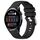Per Huawei Watch 3 22mm cinturino in silicone con fibbia argento lucido liquido (nero) Per Huawei Watch 3 22mm cinturino in silicone con fibbia argento lucido liquido (nero)