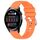 Per Huawei Watch 3 Cinturino in silicone con fibbia in argento lucido liquido da 22 mm (arancione) Per Huawei Watch 3 Cinturino in silicone con fibbia in argento lucido liquido da 22 mm (arancione)