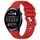 Per Huawei Watch 3 Cinturino in silicone con fibbia in argento lucido liquido da 22 mm (rosso) Per Huawei Watch 3 Cinturino in silicone con fibbia in argento lucido liquido da 22 mm (rosso)