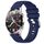 Per Huawei Watch GT2 46mm 22mm Cinturino in silicone con fibbia argento lucido liquido (blu scuro) Per Huawei Watch GT2 46mm 22mm Cinturino in silicone con fibbia argento lucido liquido (blu scuro)