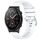 Per Huawei Watch GT2 Pro cinturino in silicone con fibbia in argento lucido liquido da 22 mm (bianco) Per Huawei Watch GT2 Pro cinturino in silicone con fibbia in argento lucido liquido da 22 mm (bianco)