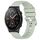 Per Huawei Watch GT2 Pro cinturino in silicone con fibbia in argento lucido liquido da 22 mm (verde) Per Huawei Watch GT2 Pro cinturino in silicone con fibbia in argento lucido liquido da 22 mm (verde)
